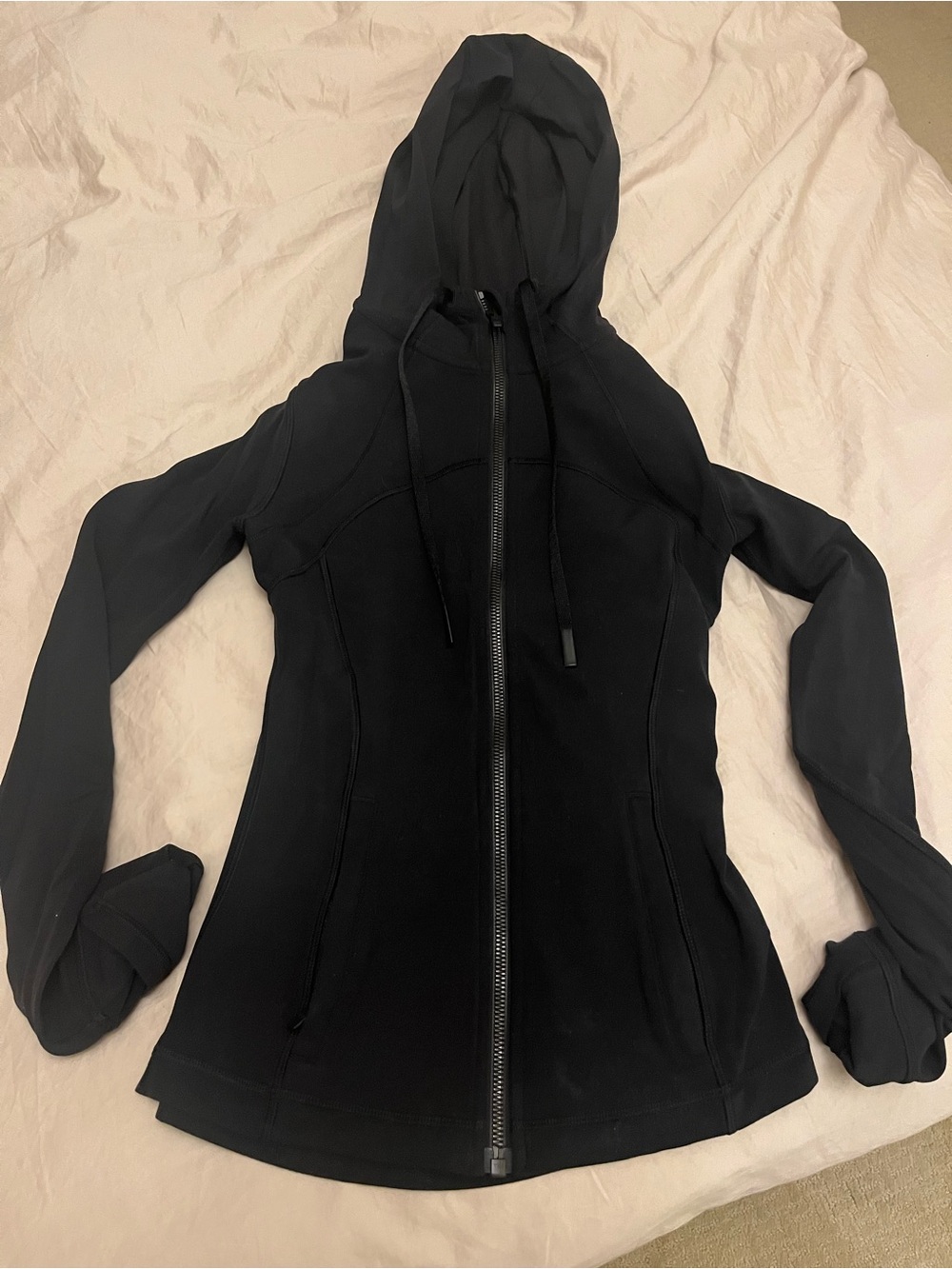 lululemon athletica Black Hooded Zip Jacket